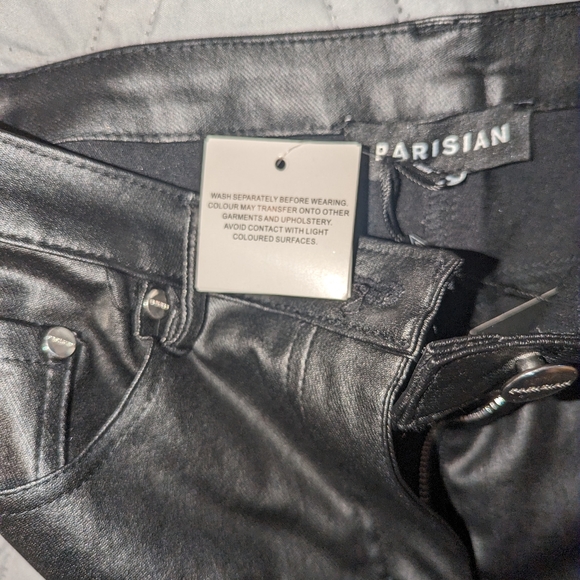 Parisian Coated Skinny Jean in Black (Size: 10) - Picture 8 of 11